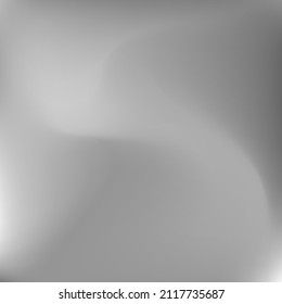 Fluid Sky Blurred Wavy Blurry Texture. Dynamic Monochromatic Light Silver Wallpaper. Soft Aluminium Metallic Calm Dynamic Swirl Gradient Mesh. Curve Liquid Grey Dark Water Gradient Backdrop.