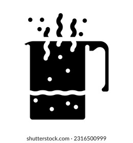 fluid smell glyph icon vector. fluid smell sign. isolated symbol illustration