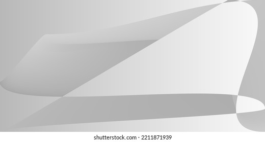 Ilustración de la Tecnología Gris Suave Fluido. Malla digital Monocromática Futurista Moderno Gradiente. Líneas horizontales de color gris plateado de aluminio. Forma mínima Fondo dinámico metálico de moda.