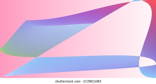 Flüssigglatte Technologie minimaler Originalhintergrund. Dynamische moderne Psychedelic Digital Pastel Gradient Mesh. Illustration der farbrosa Ebenen in Form. Mehrfarbige Neon Rainbow Futuristische Horizontale Linien.