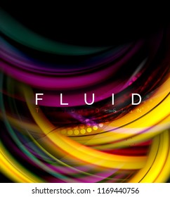 Fluido onda suave abstrato fundo, fluindo brilhante conceito de movimento de cor, modelo de layout moderno abstrato para negócios ou tecnologia de apresentação ou web brochura capa, papel de parede. Vetor