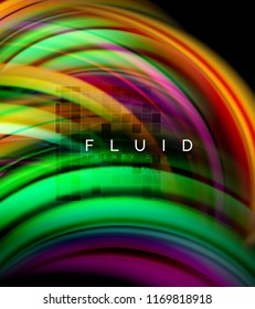 Fluido onda suave abstrato fundo, fluindo brilhante conceito de movimento de cor, modelo de layout moderno abstrato para negócios ou tecnologia de apresentação ou web brochura capa, papel de parede. Vetor