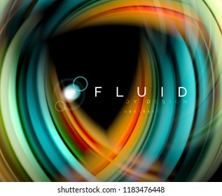 Fluido onda suave abstrato fundo, fluindo brilhante conceito de movimento de cor, modelo de layout moderno abstrato para negócios ou tecnologia de apresentação ou web brochura capa, papel de parede. Vetor