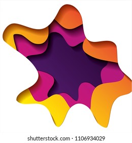 fluid spot multicolor hologram design