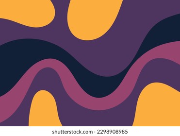 fluid striped gradient violet and yellow groovy theme modern art background for advertisement website template website template,cover landingpage label design vector eps.