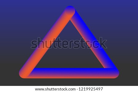 Fluid style geometric background - Futuristic minimal gradient template triangle 