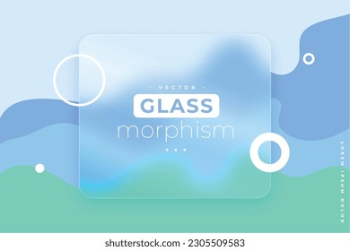 fluid style glass morphism wallpaper design for modern info card vector 