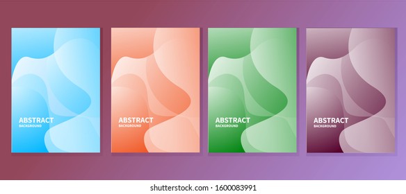 fluid style poster set. ideal for party, banner, cover, social media, print, promotion, greeting, ad, web, page, header, landing.