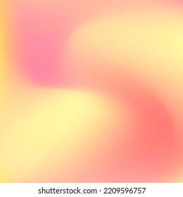 Fluid Sunset Watercolor Curve Bright Swirl Gradient Mesh. Liquid Flow Trendy Peach Neon Gradient Background. Color Vibrant Yellow Warm Smooth Surface. Pastel Pink Red Orange Sunrise Wallpaper.