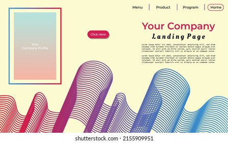 fluid thin line layer background template for landing page, annual report, website interface, banner, or poster
