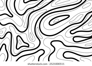 Fluid Topography: Modern Abstract Wave Lines