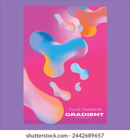 fluid transfer gradient back ground design 
