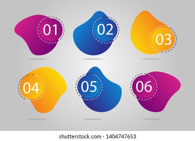 Fluid trend business sign element icon