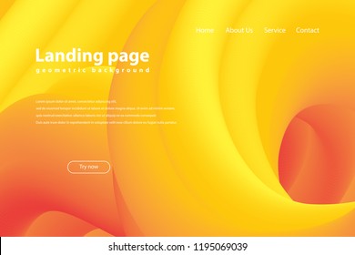 Fluid trendy geometric background