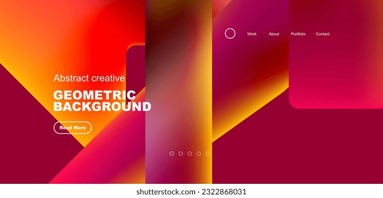 Fluid triangles minimal abstract background. Techno or business concept, pattern for wallpaper, banner, background, landing page