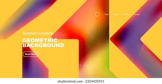 Fluid triangles minimal abstract background. Techno or business concept, pattern for wallpaper, banner, background, landing page