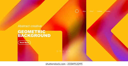 Los triángulos fluidos tienen un fondo abstracto mínimo. Concepto técnico o empresarial, patrón para fondo de pantalla, banner, fondo, página de inicio