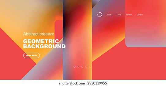 Fluid triangles minimal abstract background. Techno or business concept, pattern for wallpaper, banner, background, landing page