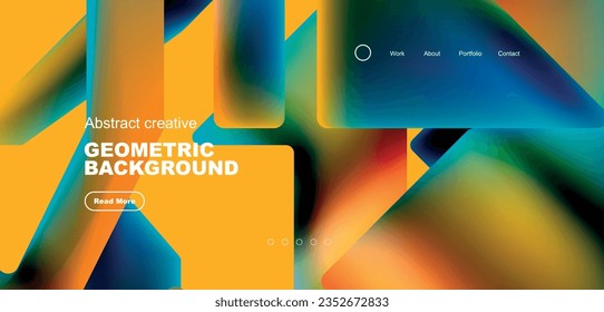 Fluid triangles minimal abstract background. Techno or business concept, pattern for wallpaper, banner, background, landing page