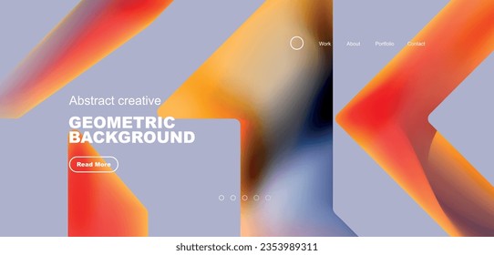 Los triángulos fluidos tienen un fondo abstracto mínimo. Concepto técnico o empresarial, patrón para fondo de pantalla, banner, fondo, página de inicio