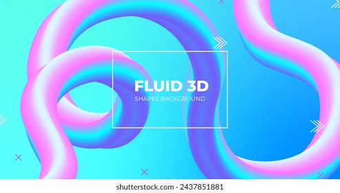 Fluid tridimensional background vector design in eps 10