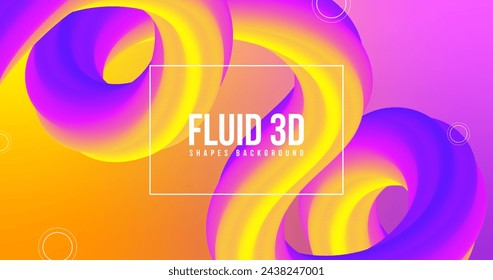 Fluid tridimensional background vector design in eps 10