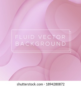 Fluid vector background. Rounded shapes with gradient and vibrant colors. Vector illustration, flat design