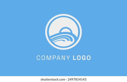 Fluid Vector Design of a Wave Logo with Graceful Curves and Dynamic Movement for Coastal, Oceanic, and Water-Based Branding