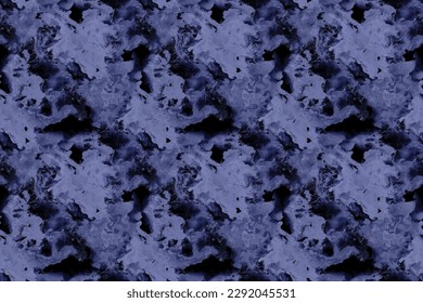 Grunge vectorial fluido. Fondo Azul Sin Marea. Océano de mosaico azul. El color del agua repite la pared. Patrón marino de mármol de la Marina. Denim Color de agua de tinta de alcohol. Acuarela de mármol de rock naval. Espuma marina sin vectores