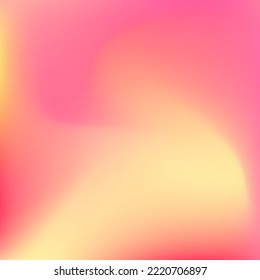 Textura Desenfocada De Moda De Color Naranja Caliente. Papel de fondo rosado de curva líquida Pastel. Luminoso fondo de degradado vibrante neón amarillo anaranjado. Color de color rojo Peach color de agua Sunrise Swirl Gradiente Mesh.