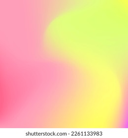 Fluid Water Liquid Pink Curve Gradient Backdrop. Blue Green Happy Dynamic Purple Swirl Gradient Mesh. Wavy Rainbow Pastel Neon Multicolor Background. Light Yellow Blurred Color Blurry Texture.