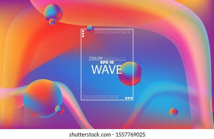 fluid wave color pattern of neon color liquid gradient background with modern geometric dynamic motion style Suitable For Wallpaper, Banner, social media, Card, cover Book, landing page, gift card,