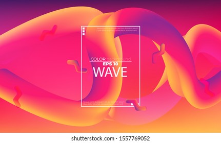 fluid wave color pattern of neon color liquid gradient background with modern geometric dynamic motion style Suitable For Wallpaper, Banner, social media, Card, cover Book, landing page, gift card,