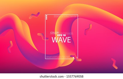 fluid wave color pattern of neon color liquid gradient background with modern geometric dynamic motion style Suitable For Wallpaper, Banner, social media, Card, cover Book, landing page, gift card,