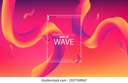 fluid wave color pattern of neon color liquid gradient background with modern geometric dynamic motion style Suitable For Wallpaper, Banner, social media, Card, cover Book, landing page, gift card,