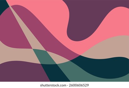 Fluid wave colorful abstract background dynamic vector. Summer Abstract Background