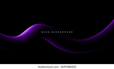 Elementos de onda fluida de desenhos Rabiscados.Padrão gráfico vetorial com linhas onduladas no fundo de néon. 