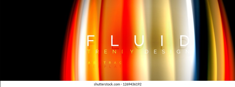 Fluid wave line background or pattern. Geometric technology abstract background. Movement effect. Vector illustration