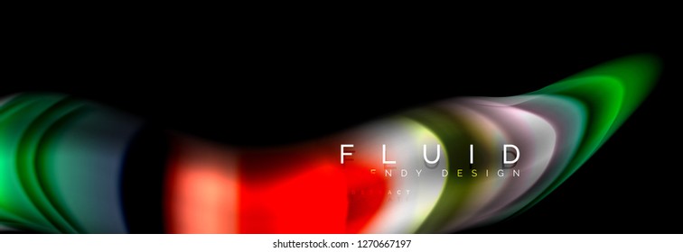 Fluid wave line background or pattern. Geometric technology abstract background. Movement effect. Vector illustration