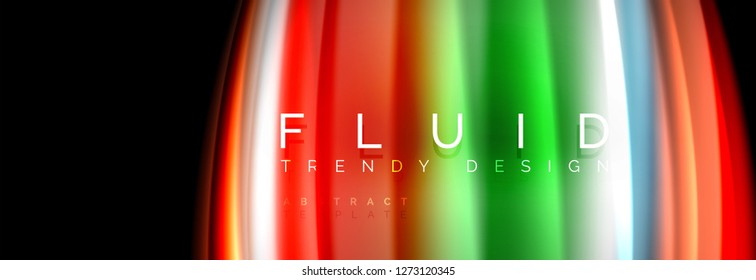 Fluid wave line background or pattern. Geometric technology abstract background. Movement effect. Vector illustration