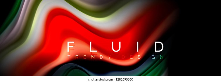 Fluid wave line background or pattern. Geometric technology abstract background. Movement effect. Vector illustration
