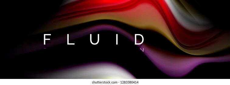 Fluid wave line background or pattern. Geometric technology abstract background. Movement effect. Vector illustration