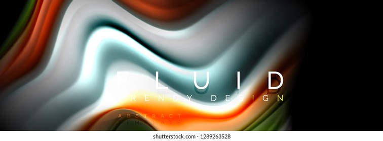 Fluid wave line background or pattern. Geometric technology abstract background. Movement effect. Vector illustration