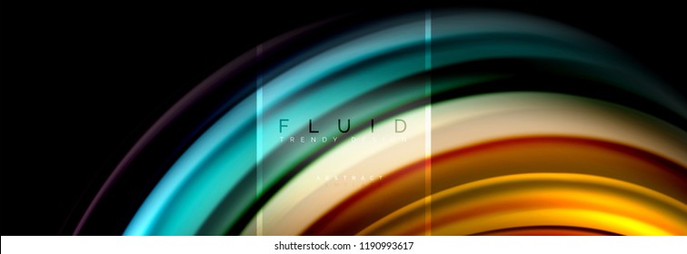 Línea de onda fluida, fondo del vector de color