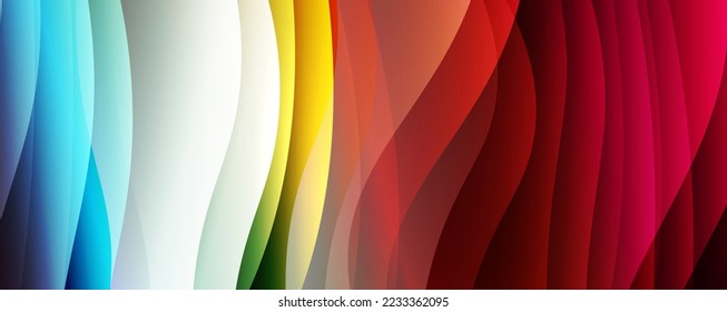Fluid wave lines with trendy fluid color gradient abstract background. Web page for website or mobile app wallpaper
