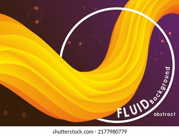 Fluid wave poster. Art design for your design project. Vector illustration EPS10
