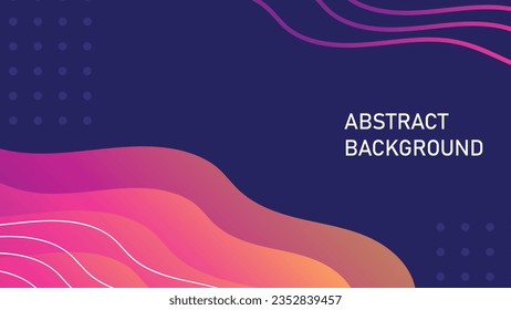 fluid wave vector abstract background with decorative lines