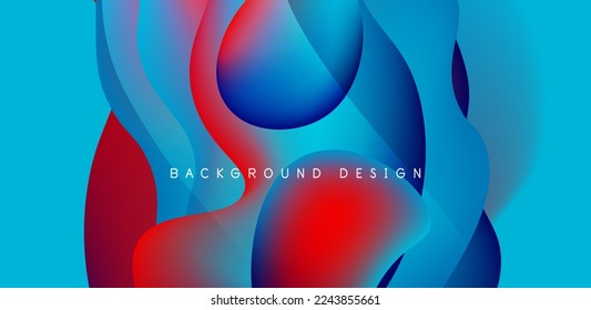 Fluid waves abstract background for covers, templates, flyers, placards, brochures, banners
