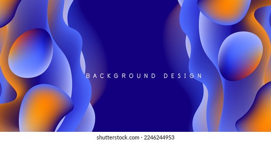 Fluid waves abstract background for covers, templates, flyers, placards, brochures, banners
