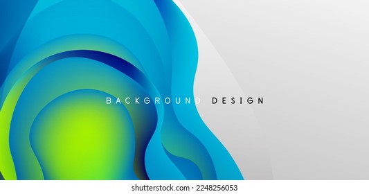 Fluid waves abstract background for covers, templates, flyers, placards, brochures, banners